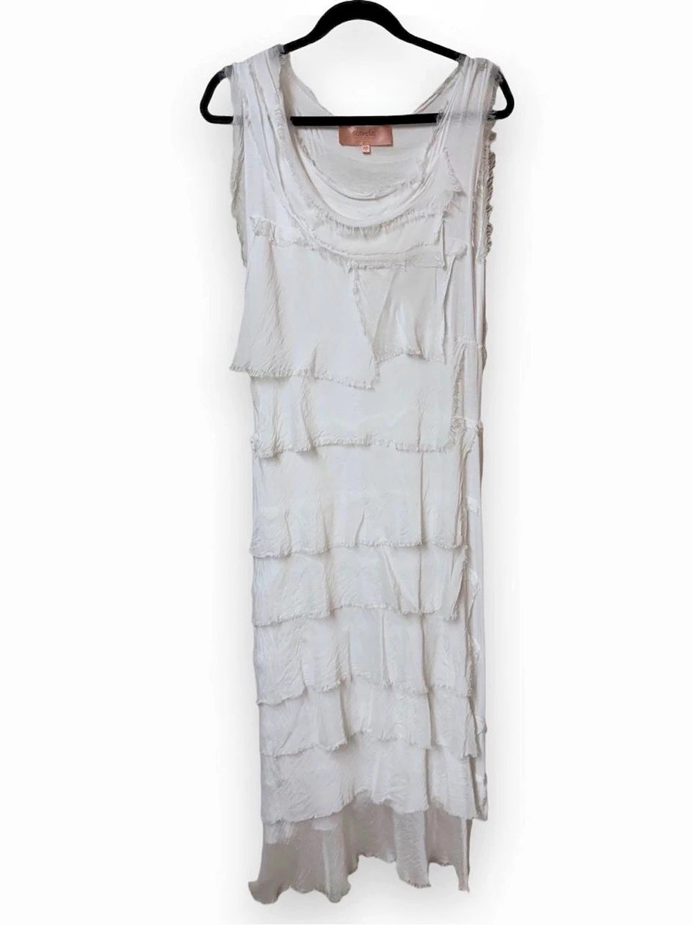 Scandal Italy White Silk Dress